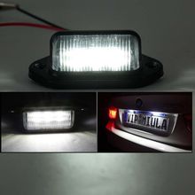 Luz de matrícula para coche, de 12V faro Universal, 6LED, para autobús/remolque/camión/vehículo blindado/vehículo todoterreno 2024 - compra barato