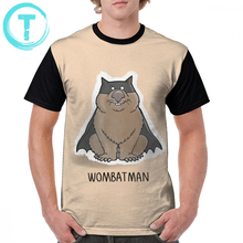 Wombat футболка Wombatman футболка 100 полиэстер с коротким рукавом графическая футболка 6xl графическая мужская пляжная забавная футболка 2024 - купить недорого