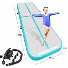 Free Shipping 3m4m5m Inflatable Gymnastics Airtrack Tumbling Air Track Floor Trampoline For Home Use/training/cheerleading/beach 2024 - buy cheap