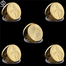 5PCS The King of Pop Music Super Star Michael Jackson Grammy Winners Gold Collectible Coin 2024 - buy cheap