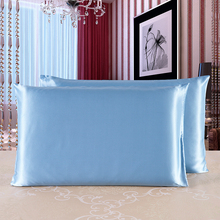 Travesseiro de seda de alta qualidade, ambos os lados, 100% puro seda amoreira macio, confortável 19 capa de almofada de seda momme 50*75 cm 5 2024 - compre barato