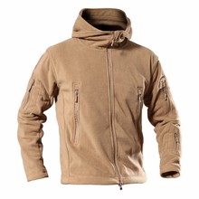 Primavera dos homens camisola de lã tático ao ar livre quente à prova vento roupas masculino com capuz escalada caminhadas trekking caça casaco esporte 2024 - compre barato