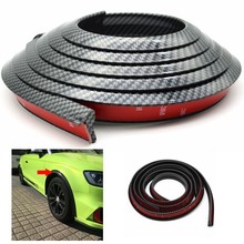 1Pcs 1.5m Carbon Fiber Car Fender Flare Wheel Eyebrow Protector Arch Trim Strip Car-styling Collision Protection 2024 - buy cheap