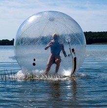 Бесплатная доставка, надувной водный шар диаметром 2 м, шар для человеческого хомяка, шар для прогулок по воде, шар для Зорба в продаже 2024 - купить недорого