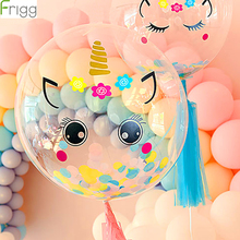 DIY Розовый Единорог Вечеринка Единорог воздушные шары воздушный шар День Рождения украшения Детские воздушные шары для дня рождения воздушный шар латексный балон гелий 2024 - купить недорого