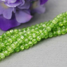 Ожерелье-цепочка женское с натуральными камнями и зелеными бусинами 2024 - купить недорого