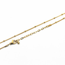 Cadena de medallón de cristal flotante de acero inoxidable para mujer, collar de cadena de oro con cierre de langosta, joyería, 1 pieza, 45 + 5cm, gran oferta 2023 - compra barato