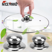 Niceyard pan capa knob substituição pote de vidro tampa alça cozinha ferramenta aço inoxidável s/l handgrip 2024 - compre barato