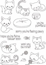 Lovely Cat Clear Silicone Stamp/Seal for DIY scrapbooking/photo album Decorative clear stamp sheets A1140 2024 - buy cheap