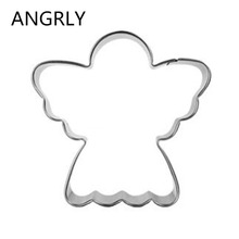 Angel Cake Decoration Pastry Blender Biscuit Cookie Cutter Tools Kitchen Cake Mold Supplies Stainless Steel New Year Gifts 2024 - buy cheap