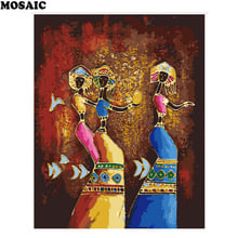 5D diamond painting African Girl Decorative paste Rhinestones square diamond embroidery cross stitch diamond mosaic picture 2024 - buy cheap