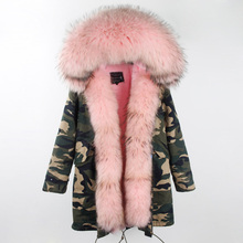 2021New Fashion Women Winter Parka fur hood  women parkas natural real fur coat for women thick soft lining winter jacket Brand 2024 - buy cheap