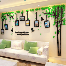 Romantic Tree Three-dimensional Acrylic Wall Stickers Living Room Sofa TV Background 3d Wall Sticker Creative Photo Frame Decor 2024 - buy cheap