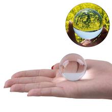 3 см хрустальный шар фотография Реквизит медитация мяч Контакт Жонглирование стеклянная сфера дисплей (прозрачный белый) 2024 - купить недорого