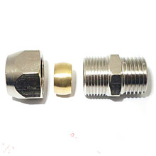 Conector de compressão de metal niquelado, encaixe pneumático de compressão macho de 10 tamanhos diferentes 3/4 "bsp x 6mm/8mm/10mm/12mm, conector macho 2024 - compre barato