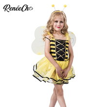 2018 New Arrival Halloween Costume For Girls Child Sweet Bee Costume Cute Toddler Animal Cosplay For Christmas Party Wear 2024 - buy cheap