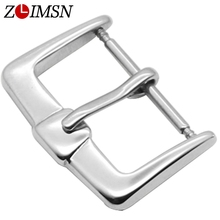 100pcs ZLIMSN High Quality Solid Stainless Steel Watch Buckle Silver Polished 16 18 20 22mm Replacement Watchband Accessories 2024 - buy cheap