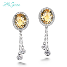 L & zuan-pendientes de plata de ley 925 con gema ciática Natural, Aretes de moda, Aretes, E0066-W05, 7.38ct 2024 - compra barato