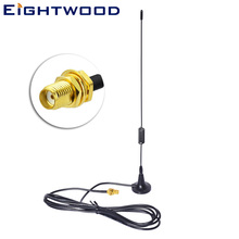Eightwood 144 mhz/430 mhz base magnética rádio presunto antena fêmea sma jack para baofeng UV-82 UV-5R BF-888s 2024 - compre barato