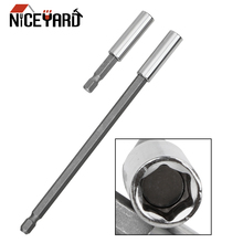 Niceyard suporte de broca magnética hex 1/4 ", barras de chave de fenda e adaptador de manga para perfuração de extensão durável 60/20/22mm 2024 - compre barato