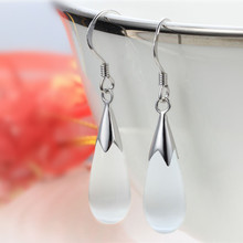 TJP Fashion Water Drop Shaped Dangle Earrings Ture 925 Sterling Silver Hook Earrings For Women Wedding Jewelry  Freeshipping 2024 - buy cheap