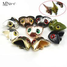 Mnft 5 peças caveira de múltiplas cores escultura capacete peixe voadores bandeirinhas material de ligação à mosca 2024 - compre barato