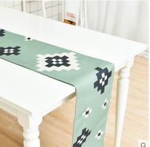 Nordic simple cotton linen deer/forest table cloth decoration table cloth long rectangle table flag indoor 2024 - buy cheap