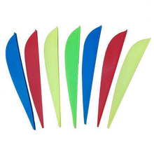 100pcs/lot 3" Rubber Arrow Feather Hunting Carbon Fiberglass Arrow Plastic Fletching for Compound Recurve Bow Crossbow 2024 - buy cheap