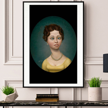 O toothy mulher pinturas em tela arte moderna poster decorativo e impressão fotos de parede para sala estar casa decora 2024 - compre barato