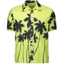 Mens Hawaiian Shirt Male Casual camisa masculina Printed Beach Shirts Short Sleeve brand clothing  Asian Size S-5XL 2024 - buy cheap