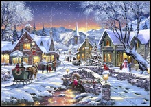 Tinsel Town-Contados Cross Stitch Kits-DMC DIY Handmade Needlework para Bordar 14 ct Conjuntos Ponto Cruz 2024 - compre barato