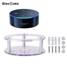 Soporte de acrílico para altavoz Alexa Echo Dot de 2. ª generación, soporte de protección de escritorio con tornillos, transparente/negro 2024 - compra barato