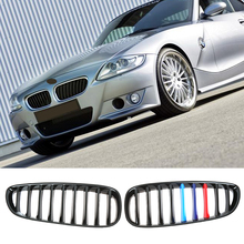 09-15 Kidney Shape Gloss Black M Color ABS Auto Car Front Racing Grill Grille for BMW E89 Z4 20i 23i 28i 30i 35i 2PCS 2024 - buy cheap