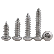 10Pcs M5 M6 (16mm-40mm) Length Stainless Steel Screws Allen Round Head Screw Self Tapping Hexagon Bolts High Quality 2024 - buy cheap