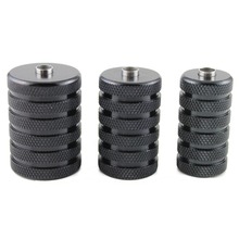 3pcs Black Aluminum Alloy Tattoo Grip With Back Stem Set 25mm/30mm/35mm 2024 - buy cheap