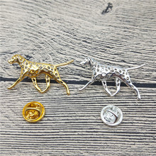 New Dalmatian Brooches and Pins Trendy Animal Metal Suit Brooches Men Fashion Pet Jewellery 2024 - buy cheap