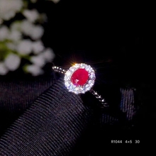 KJJEAXCMY boutique joyería de plata 925 con incrustaciones de rubí Natural damas Mini anillo apoya la detección 2024 - compra barato