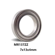 10 Pieces/batch of Mr137Zz Bearing 7*13*4Mm Deep Groove Ball Bearing Miniature Bearing Chrome Steel 2024 - buy cheap