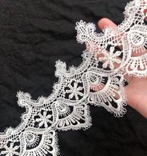 1 Meter 11cm Ivory Beautiful Lace Fabric DIY Material Handmade Craft Lace Trim Appliques Textile Curtain Garment Accessories 2024 - buy cheap