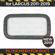 Filter mesh new type under jabot for Lada Largus 2011- on duct plastic ABS protection embossed function car styling accessories 2024 - buy cheap