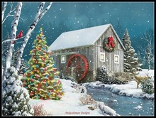 Embroidery Counted Cross Stitch Kits Needlework - Crafts 14 ct DMC Color DIY Arts Handmade Decor - The Falling Snow 2024 - buy cheap