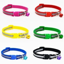 1pcs Reflective Dog Collar Pet Accessories  Safety Buckle Bell Strap Adjustable Dog Necklace colier pour chien collar perro 2024 - buy cheap