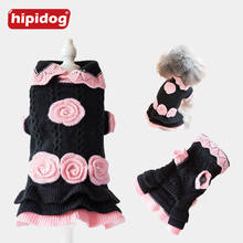 Hipidog Pet Clothes For Small Dogs Chihuahua Yorkshire Princess Dress Puppy Cat Kitten Knitted Sweater Spring Autumn Winter Coat 2024 - buy cheap
