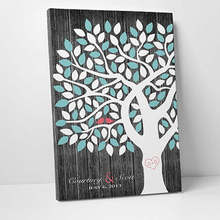 Alternative Guest Book Tree Wedding Guest Book,Personalized Wedding Guestbook,Canvas Modern Wedding Sign Ideas 2024 - buy cheap