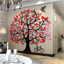 Pegatinas de acrílico 3D para pared de árbol grande, Adhesivo de pared de fondo moderno para sala de estar, dormitorio, calcomanías de Arte de la pared Decoración para habitación de niños 2024 - compra barato