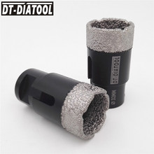DT-DIATOOL 2pcs/pk 32mm M14 Thread Dry Vacuum Brazed Diamond Drill Core Bits Hole Saw Professional Drilling bits Dry or wet 2024 - buy cheap