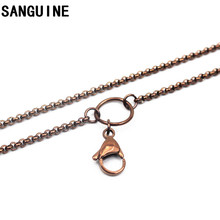 1pcs 80cm Stainless Steel Chains Coffee Rolo Lobster Clasp Chain Necklace For Women Necklace Floating Lockets Jewelry Making 2024 - buy cheap