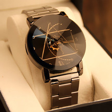 Reloj de cuarzo de acero inoxidable para hombre y mujer, pulsera de reloj de pulsera, de lujo, masculino 2024 - compra barato