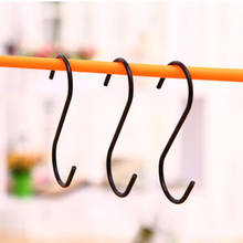 3 pcs/Lot Black S Shaped Hooks Durable Hanger Holder Stainless Steel Hanging Sling Clasp Home Stroage Racks 2024 - buy cheap