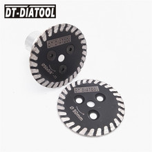 DT-DIATOOL 2pcs Hot pressed mini Diamond Saw Blade one removable 5/8-11 long flange cutting disc carving stone marble concrete 2024 - buy cheap